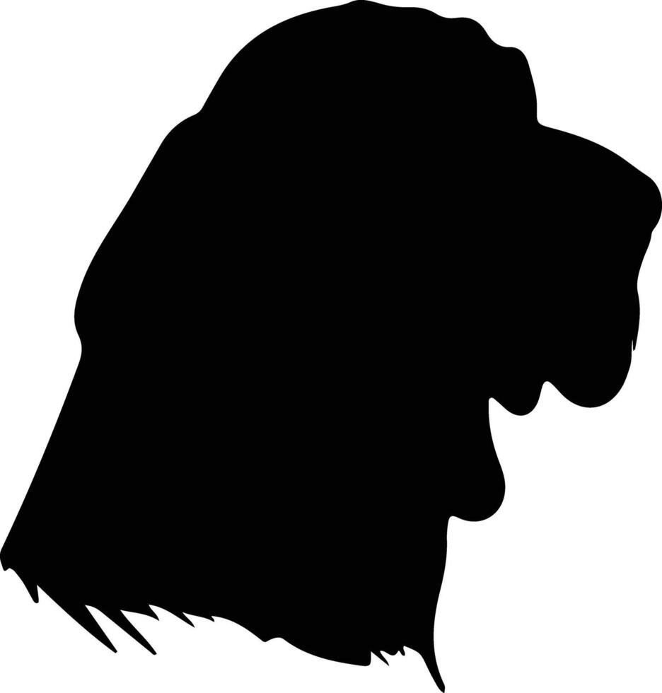 bloodhound  silhouette portrait vector