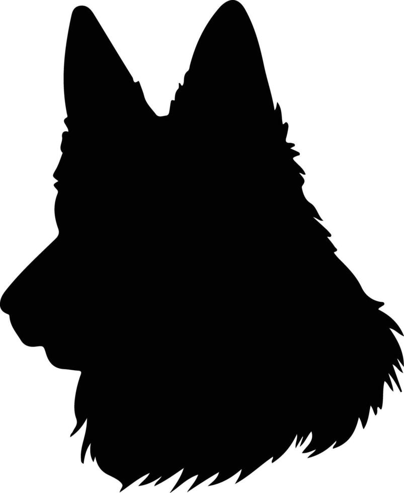 Belgian Tervuren  silhouette portrait vector