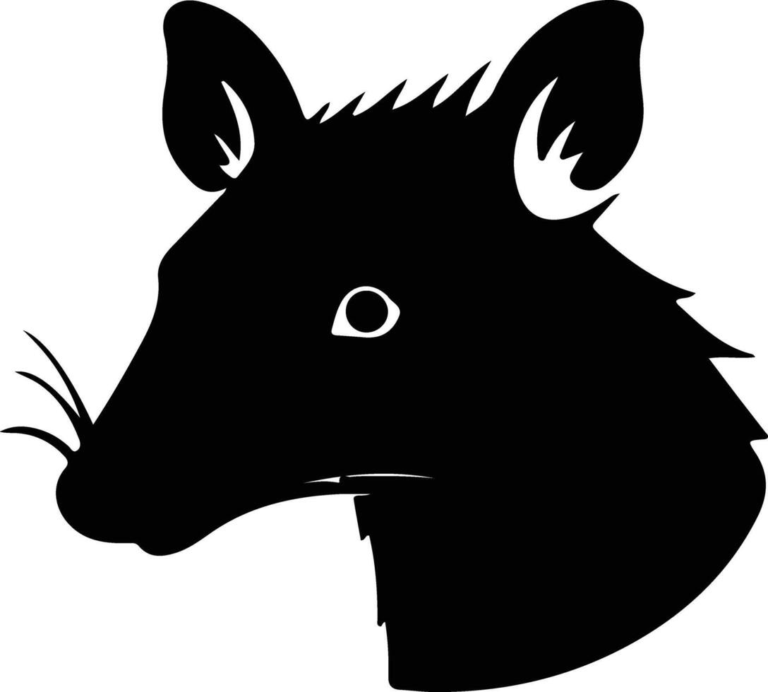 bandicoot  silhouette portrait vector