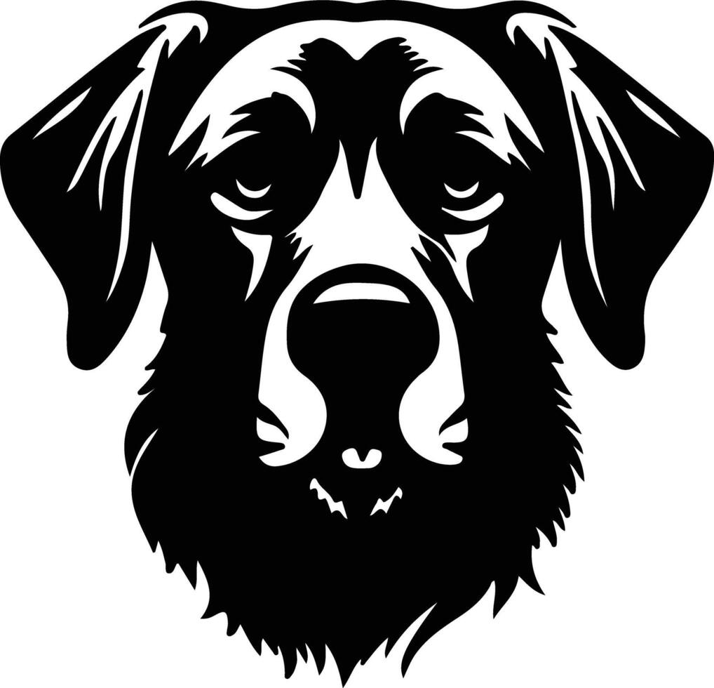 anatolian pastor perro silueta retrato vector