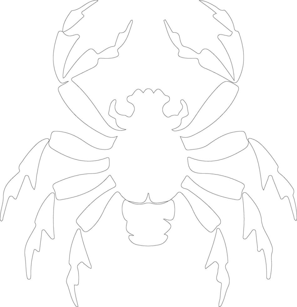 arthropod  outline silhouette vector