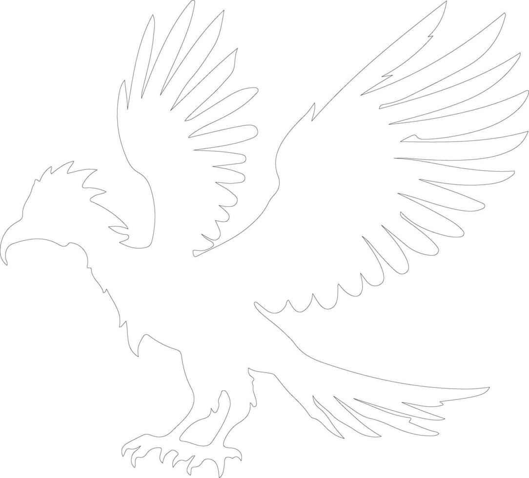 Archaeopteryx  outline silhouette vector
