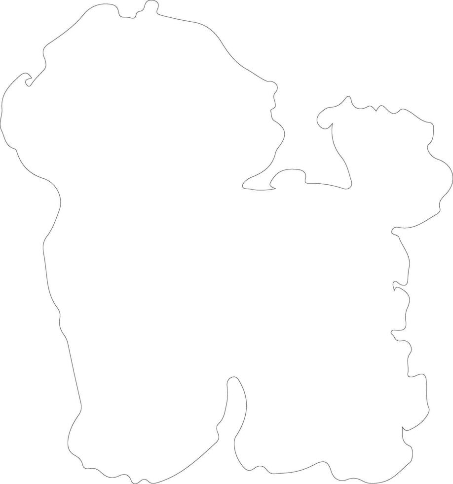 Bichon Frise  outline silhouette vector