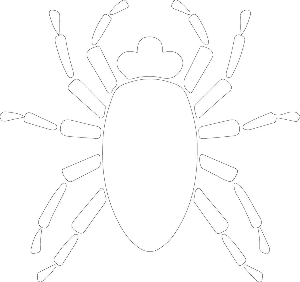 aphid  outline silhouette vector