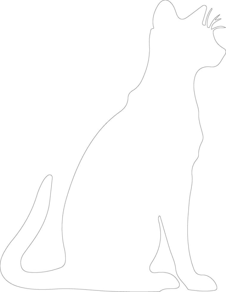 fossa    outline silhouette vector