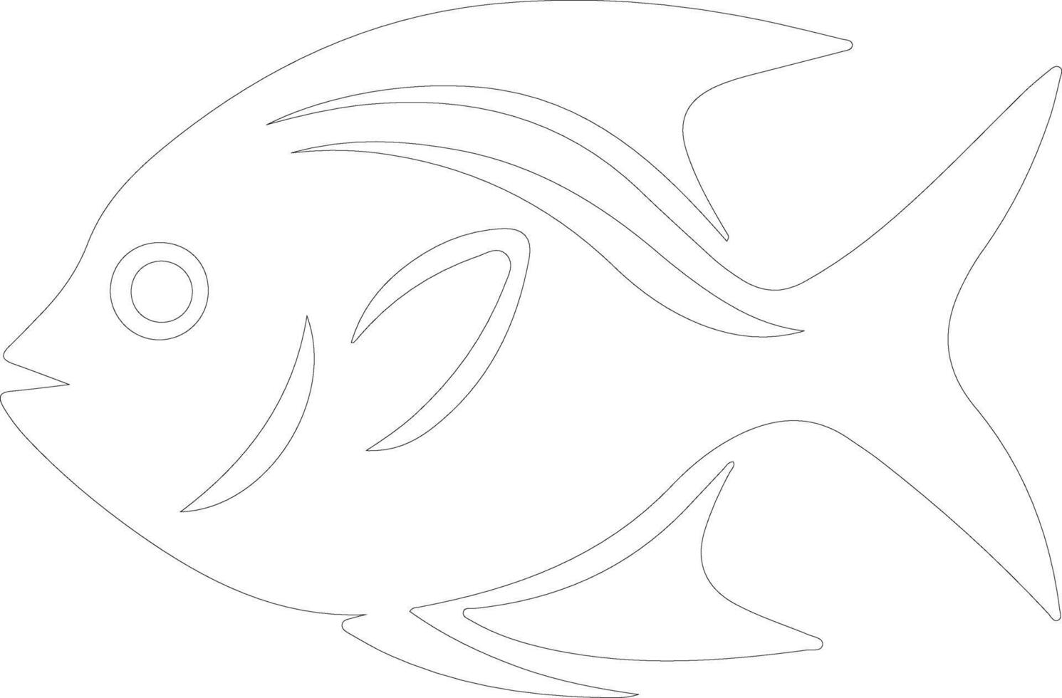 dory    outline silhouette vector