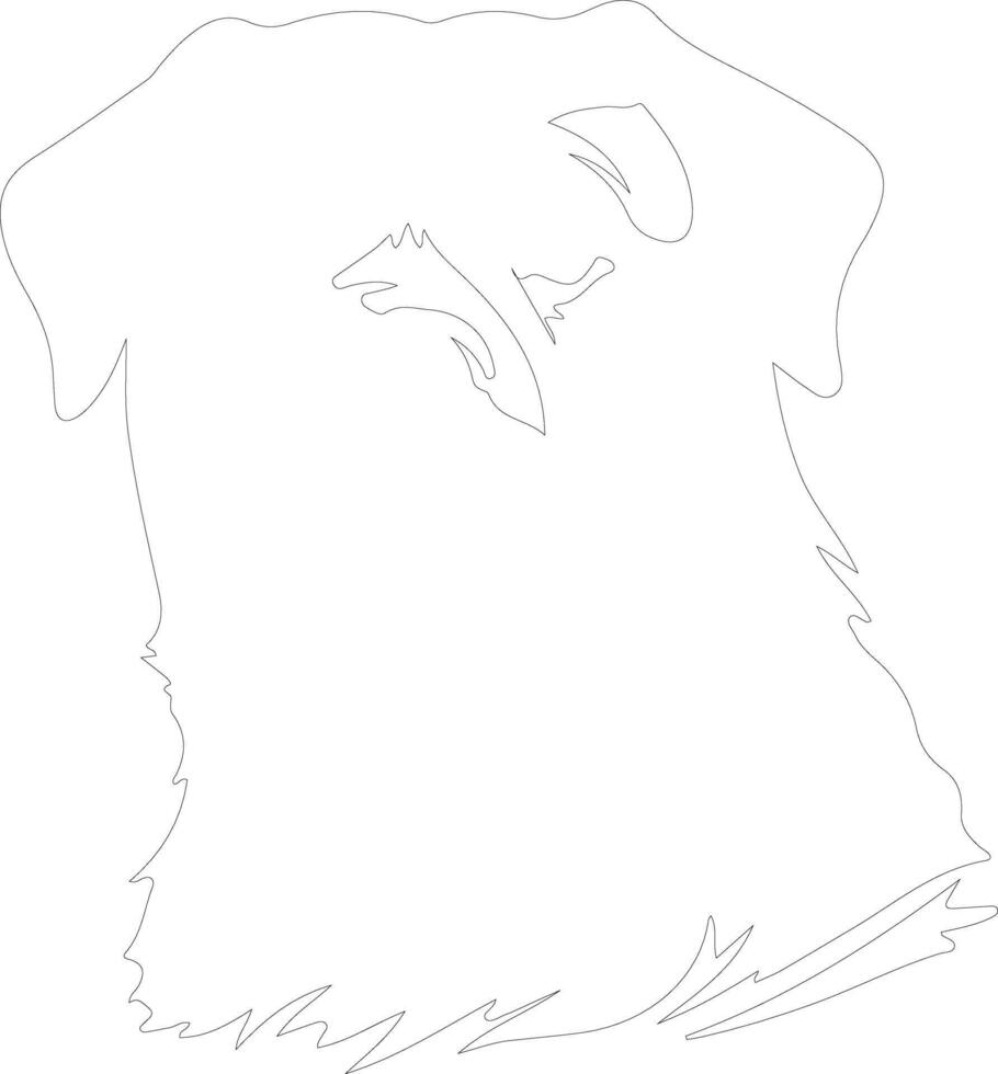 Rottweiler  outline silhouette vector