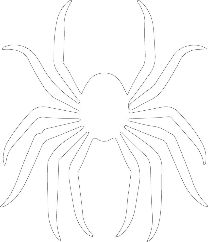 spider   outline silhouette vector