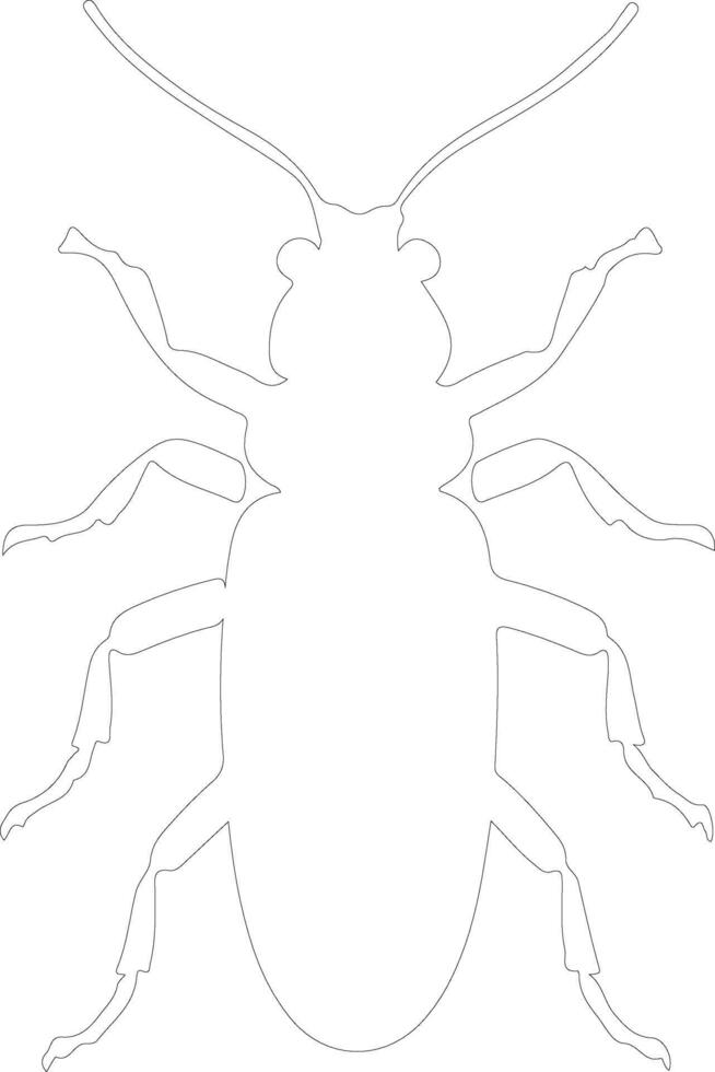 termite   outline silhouette vector