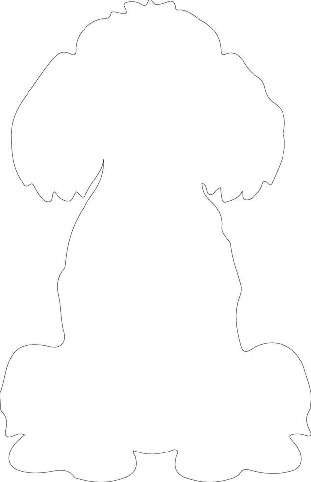 poodle   outline silhouette vector
