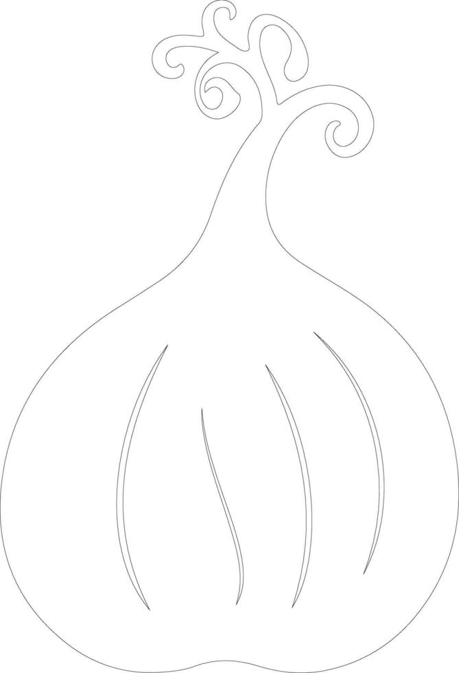 calabaza contorno silueta vector