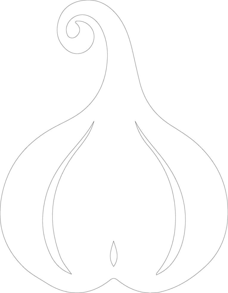 gourd  outline silhouette vector