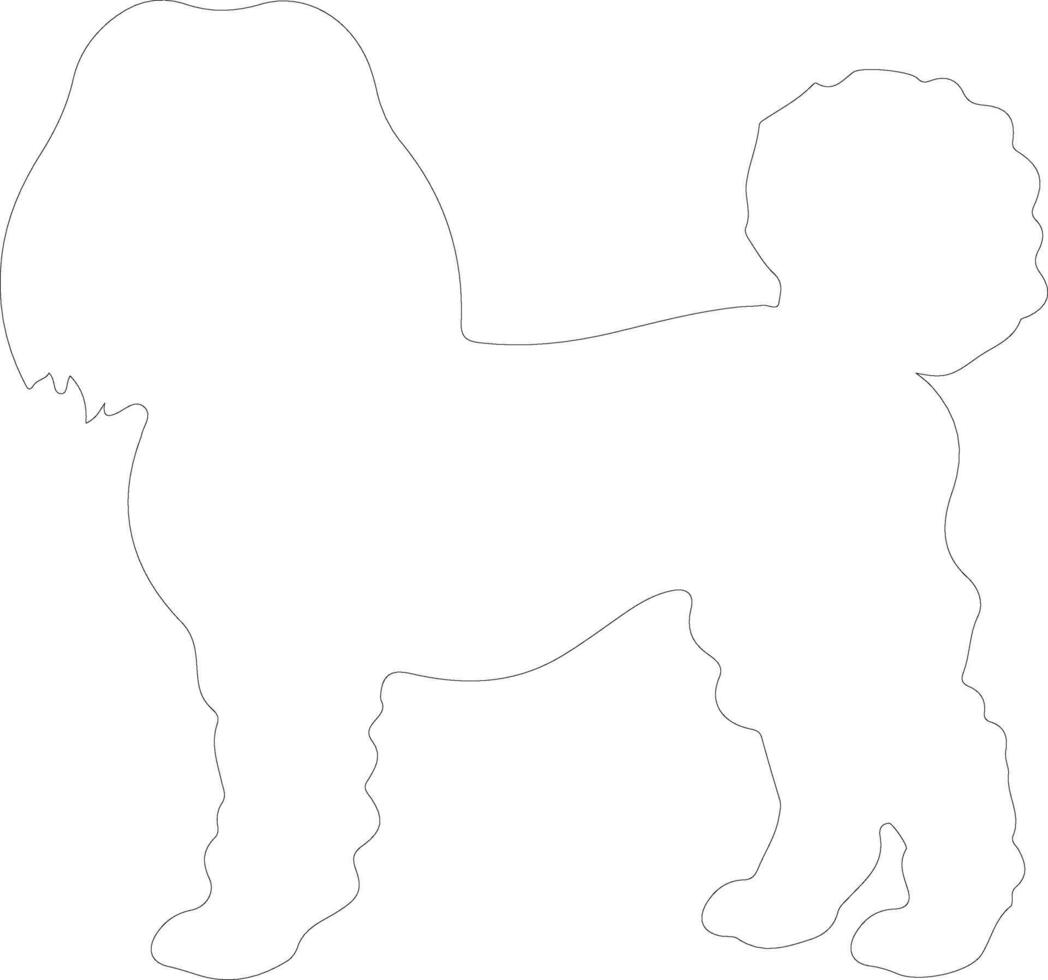 poodle    outline silhouette vector