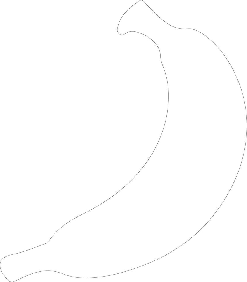 banana  outline silhouette vector