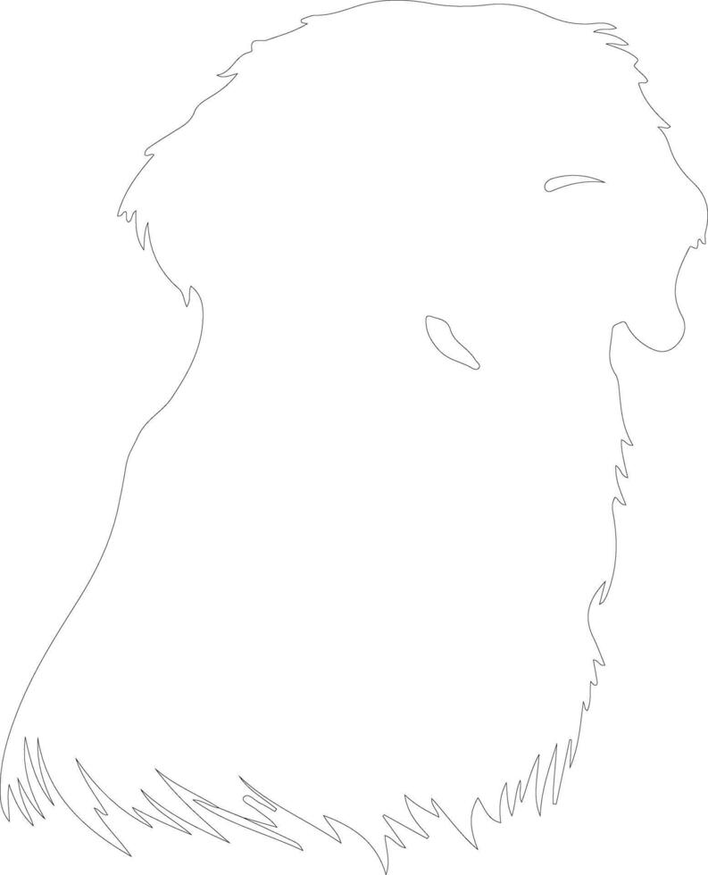 Golden Retriever  outline silhouette vector