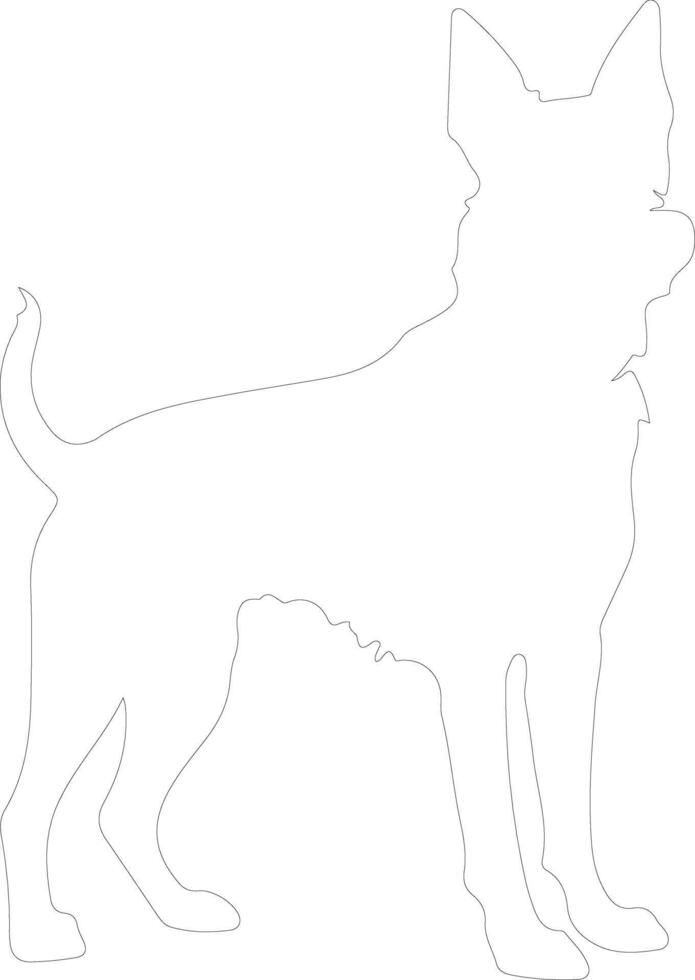 Beauceron  outline silhouette vector