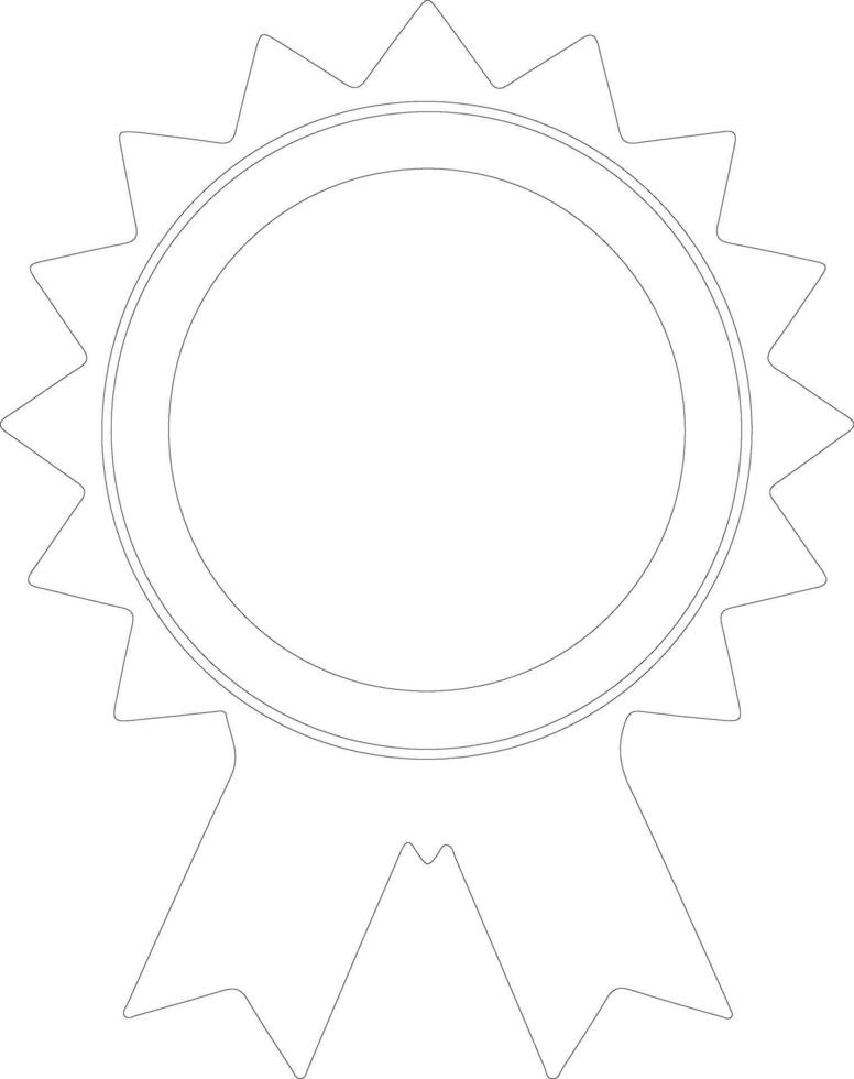 premio icono contorno silueta vector