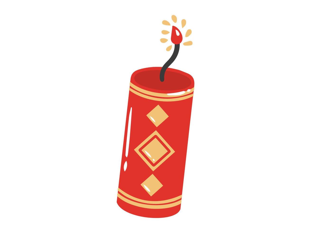 Chinese New Year Firecrackers Illustration vector