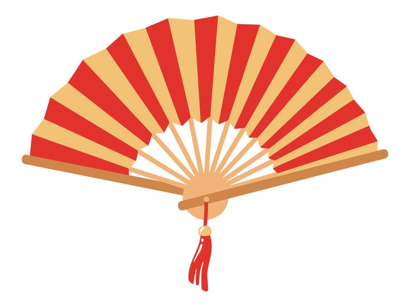 Chinese New Year Fan Illustration vector