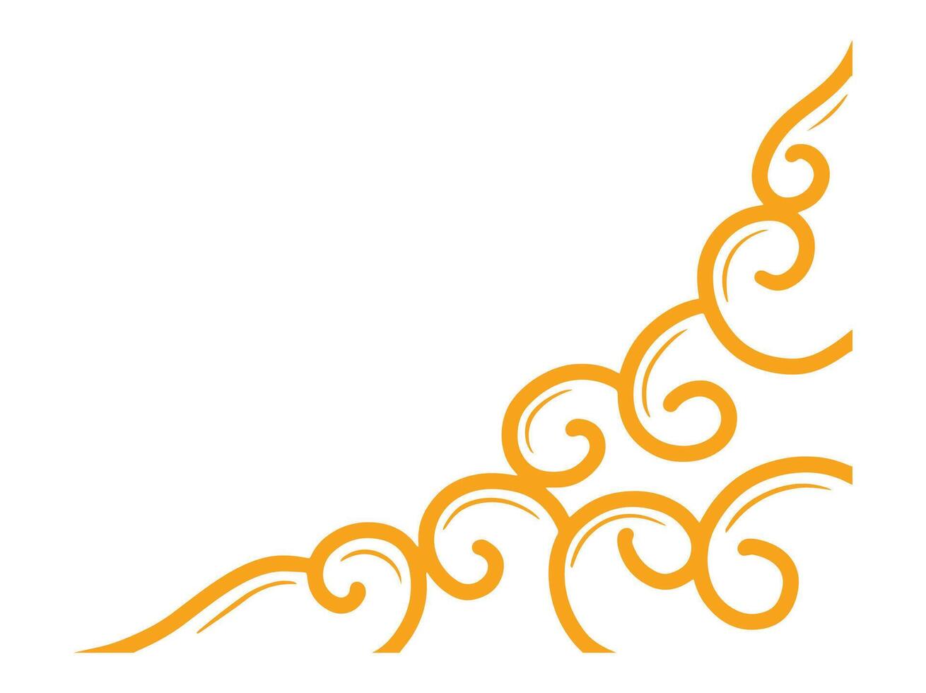 Chinese Corner Border Background Illustration vector
