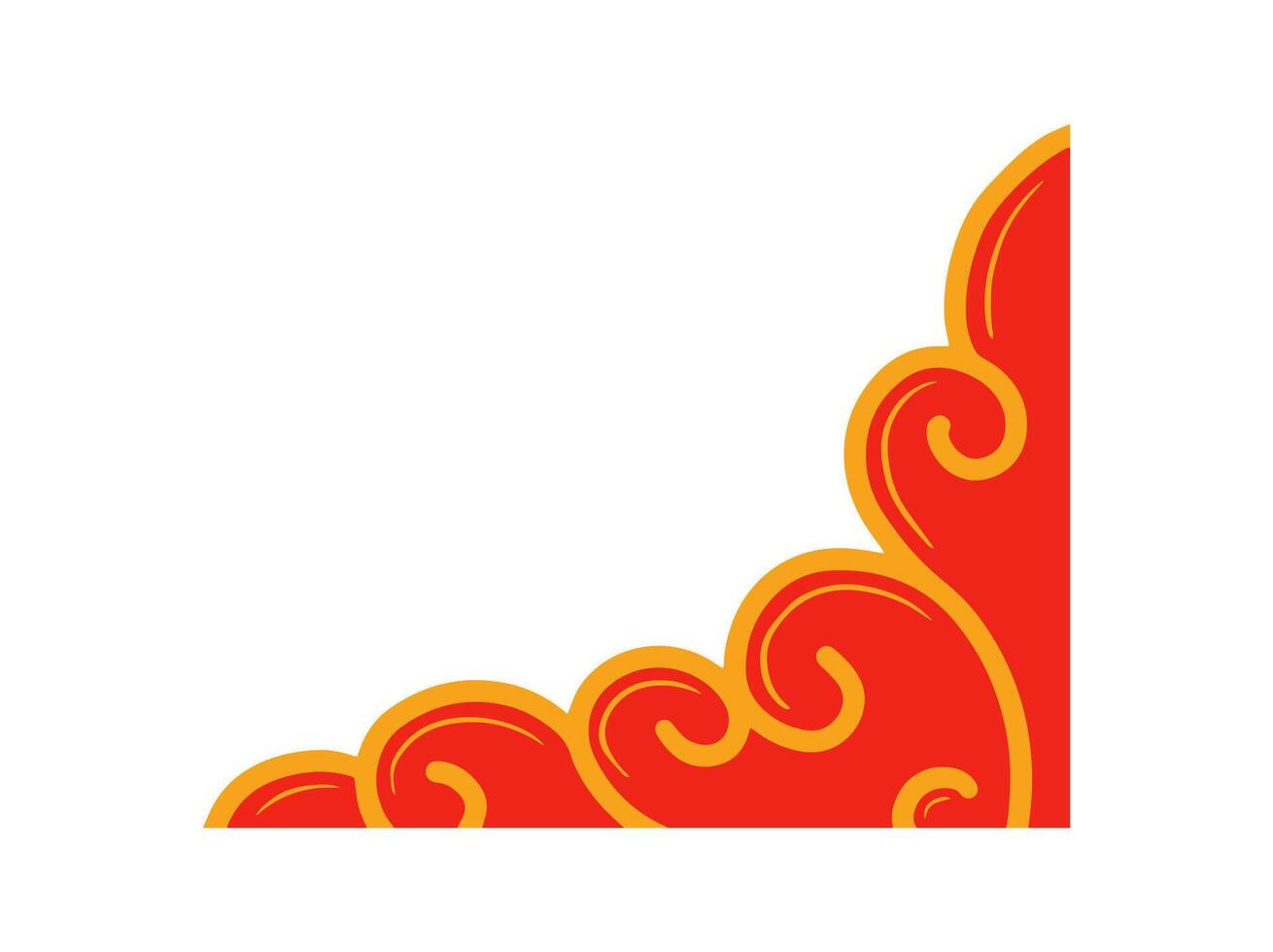 Chinese New Year Frame Border Background vector