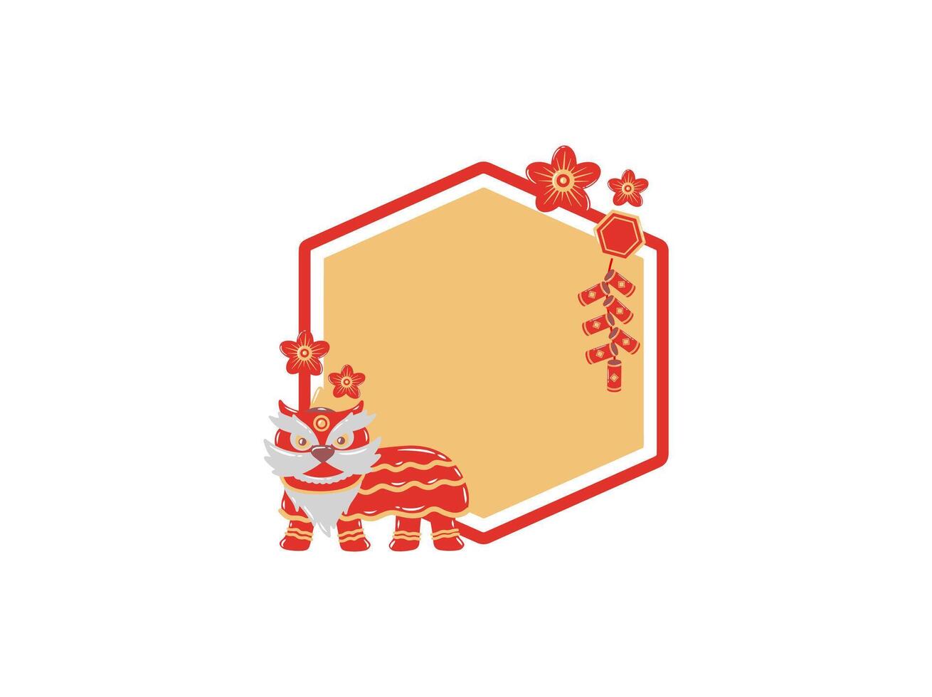 Chinese Ornament Frame Background Illustration vector