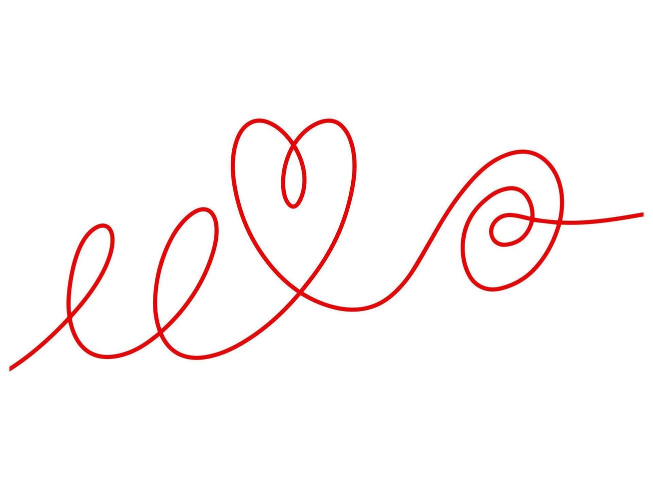 Valentines Heart Line Art Background vector