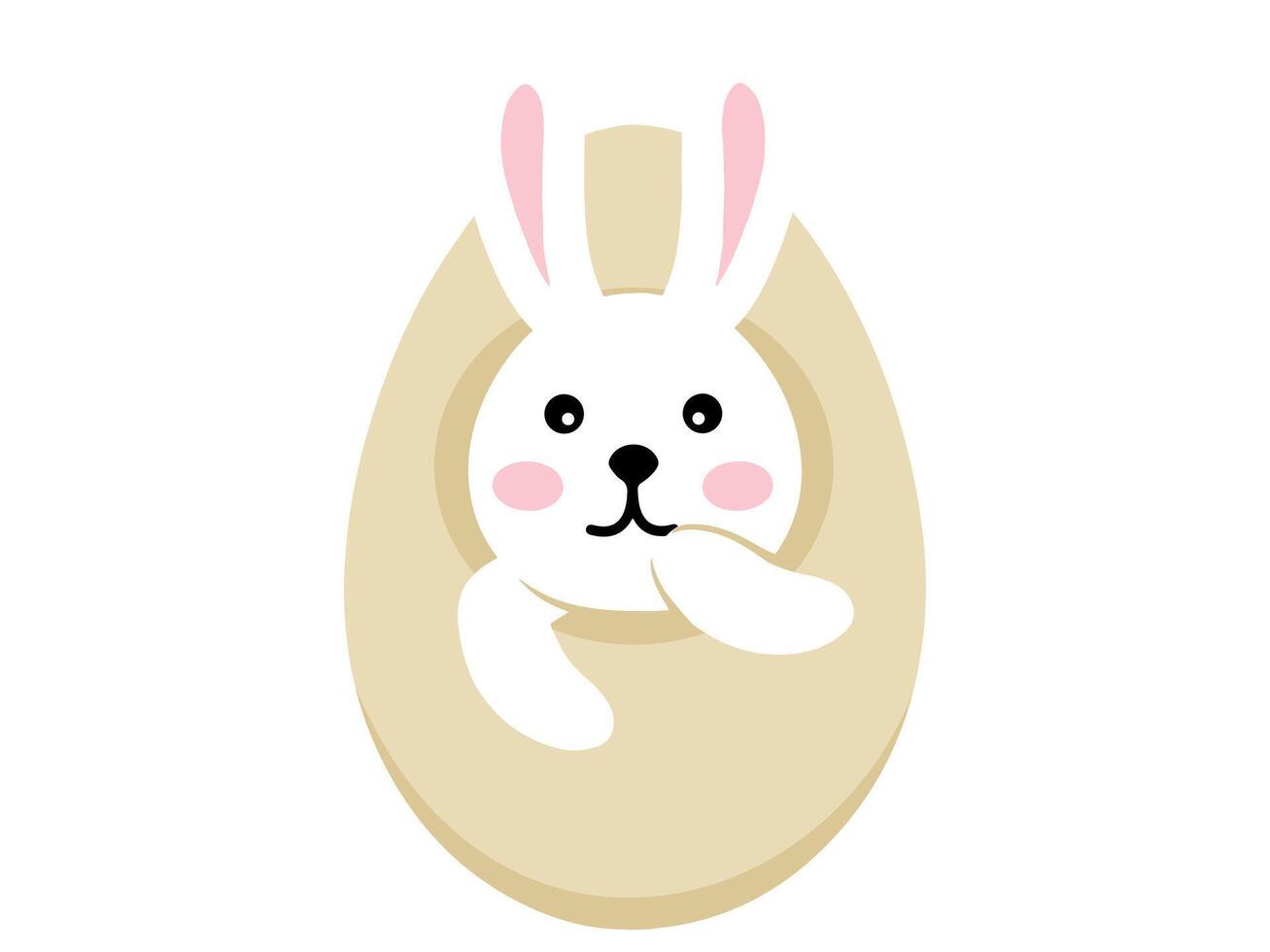 Easter bunny eggs background Illustration vector
