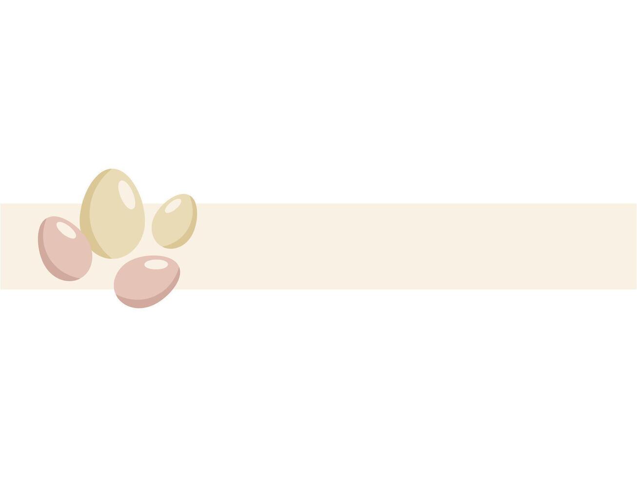Easter Eggs Frame Background Illustration vector