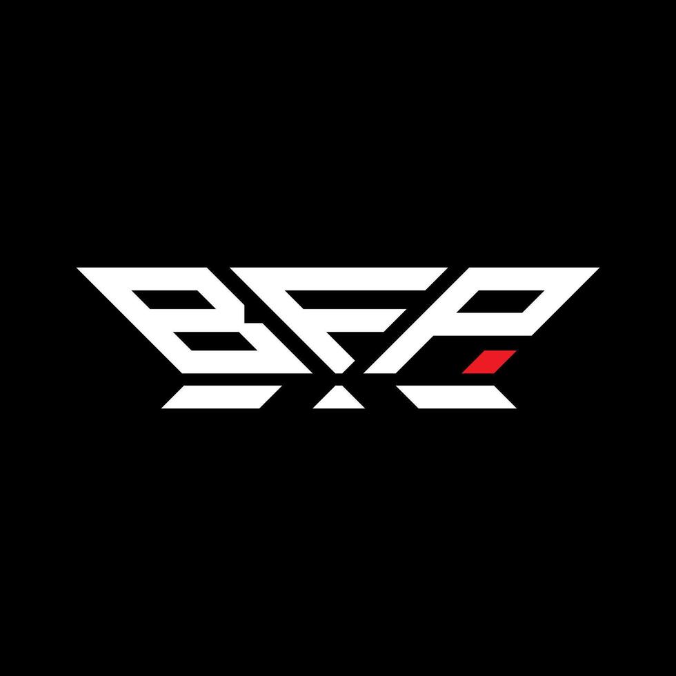 bfp letra logo vector diseño, bfp sencillo y moderno logo. bfp lujoso alfabeto diseño