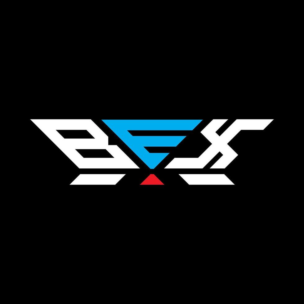 BEX letter logo vector design, BEX simple and modern logo. BEX luxurious alphabet design