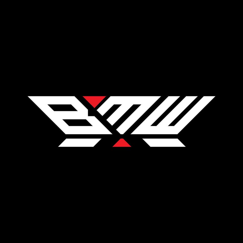 BMW letter logo vector design, BMW simple and modern logo. BMW luxurious alphabet design