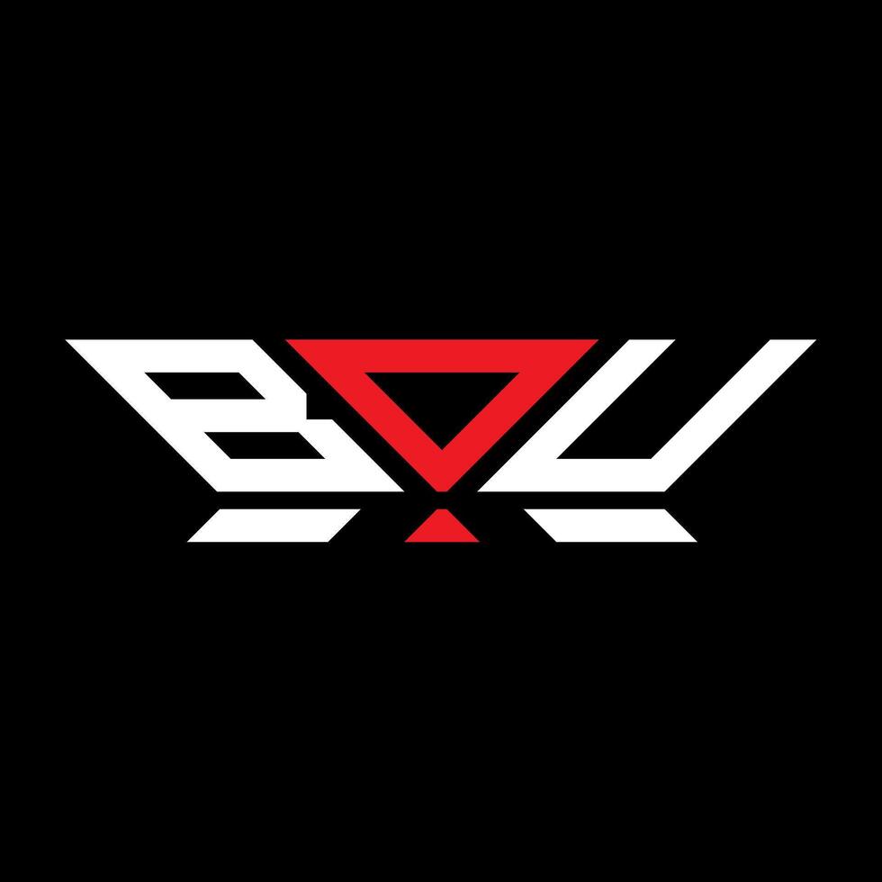 BOU letter logo vector design, BOU simple and modern logo. BOU luxurious alphabet design