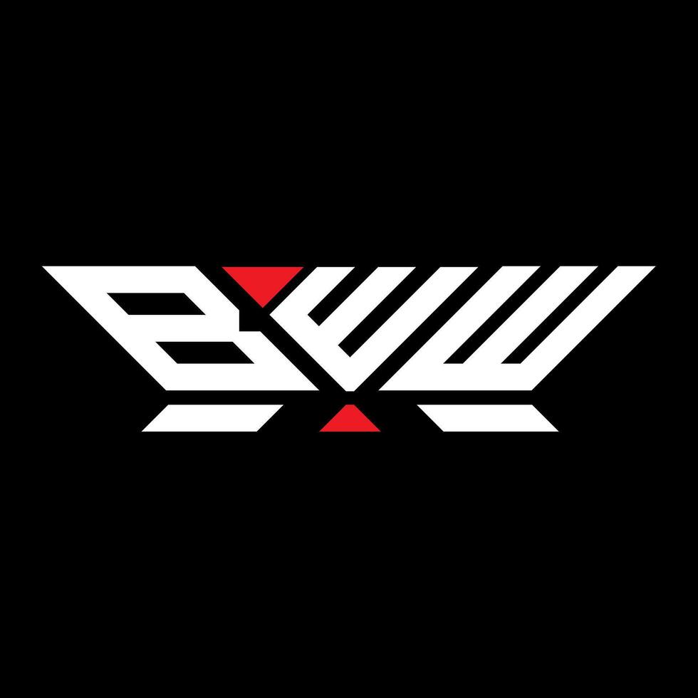 bww letra logo vector diseño, bww sencillo y moderno logo. bww lujoso alfabeto diseño