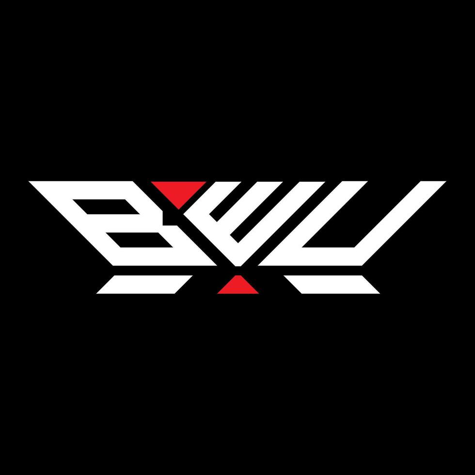 BWU letter logo vector design, BWU simple and modern logo. BWU luxurious alphabet design