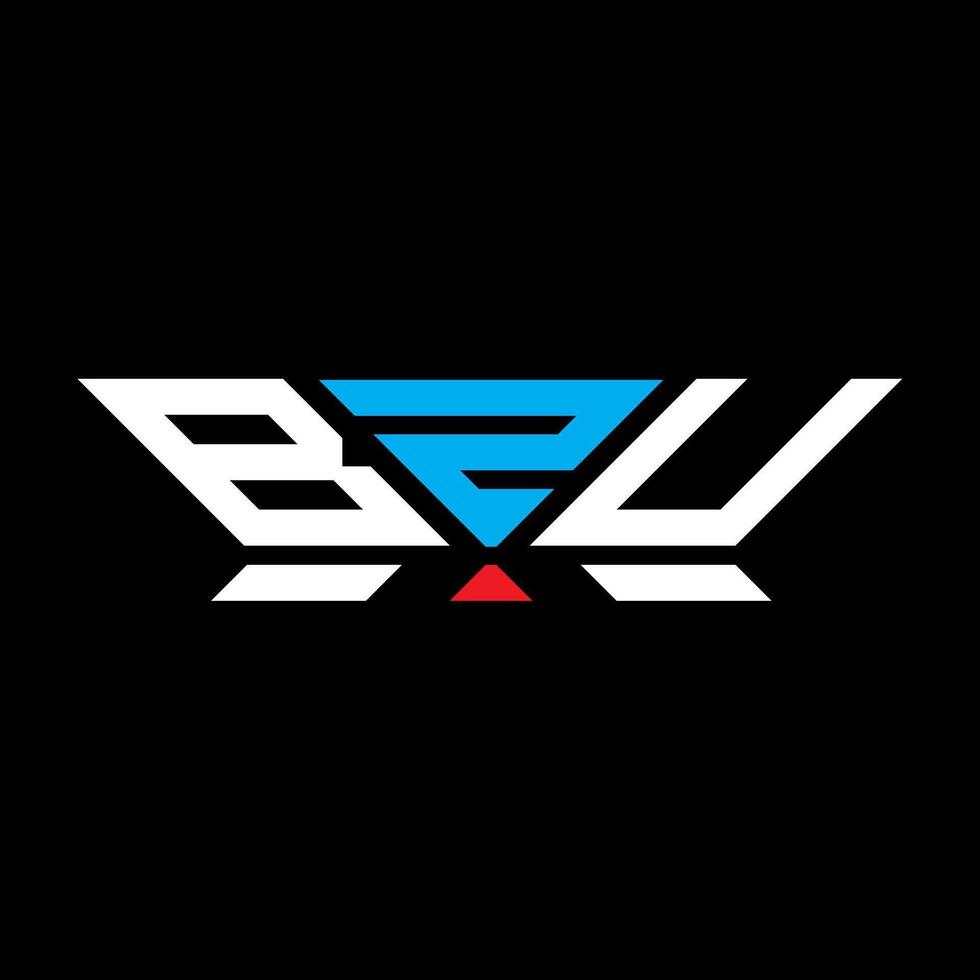bzu letra logo vector diseño, bzu sencillo y moderno logo. bzu lujoso alfabeto diseño
