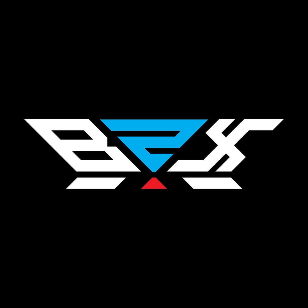 bzx letra logo vector diseño, bzx sencillo y moderno logo. bzx lujoso alfabeto diseño