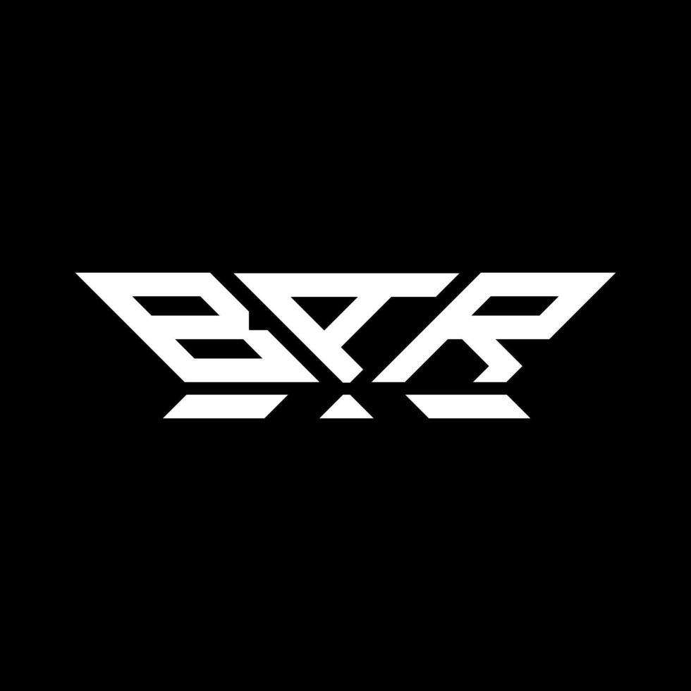 bar letra logo vector diseño, bar sencillo y moderno logo. bar lujoso alfabeto diseño