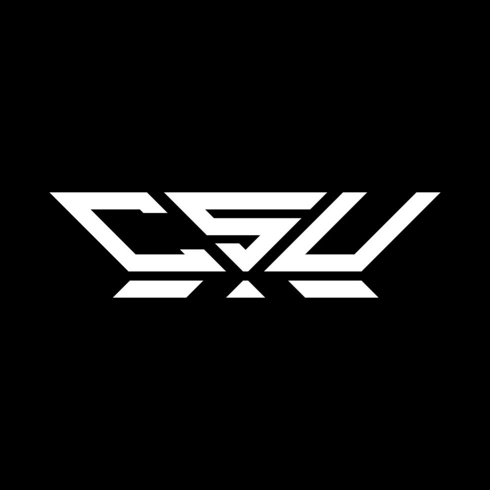 CSU letter logo vector design, CSU simple and modern logo. CSU luxurious alphabet design