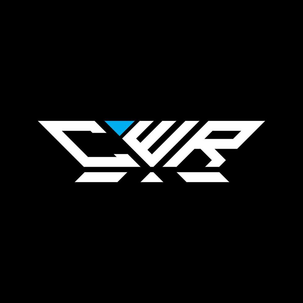 cwr letra logo vector diseño, cwr sencillo y moderno logo. cwr lujoso alfabeto diseño