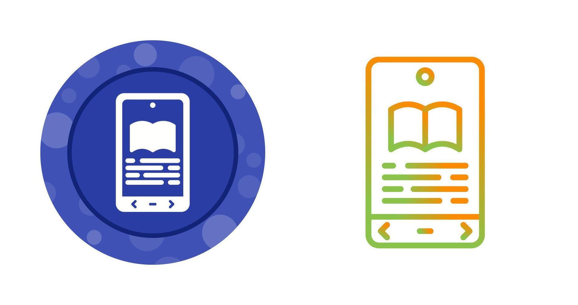 E book Reader Vector Icon