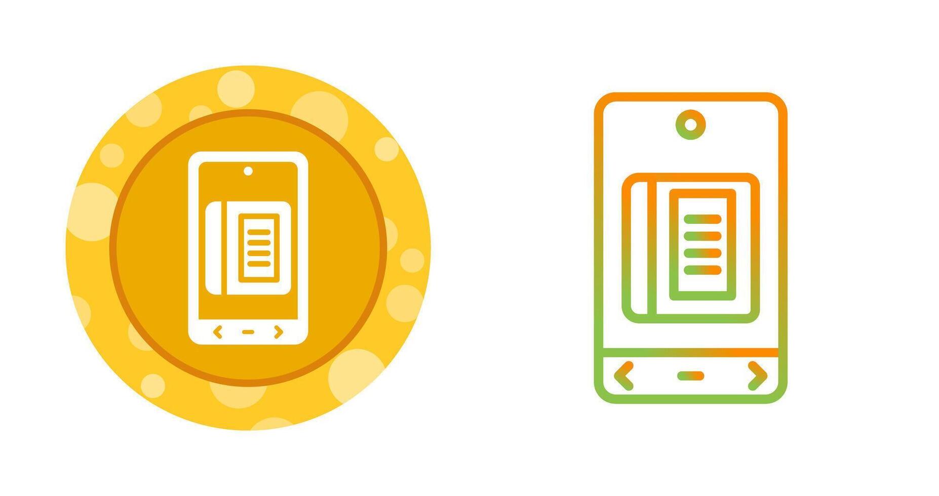 E Book Vector Icon