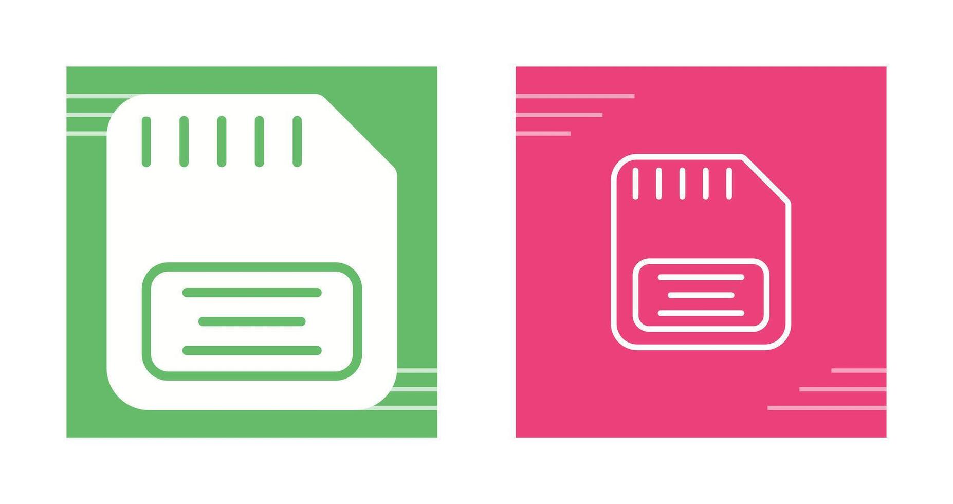 Memory Card Vector Icon