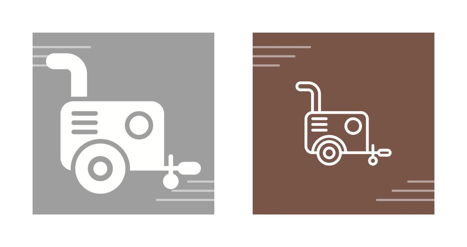 Portable air compressor Vector Icon