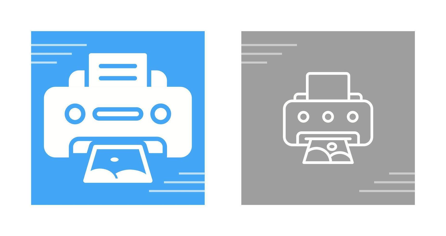 Photo Printer Vector Icon