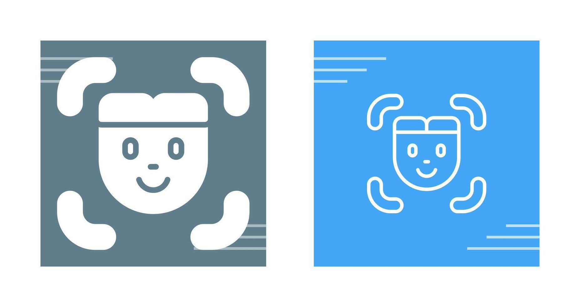 Facial Recognition Vector Icon