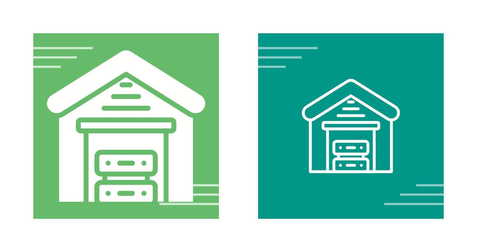 Data Warehouse Vector Icon