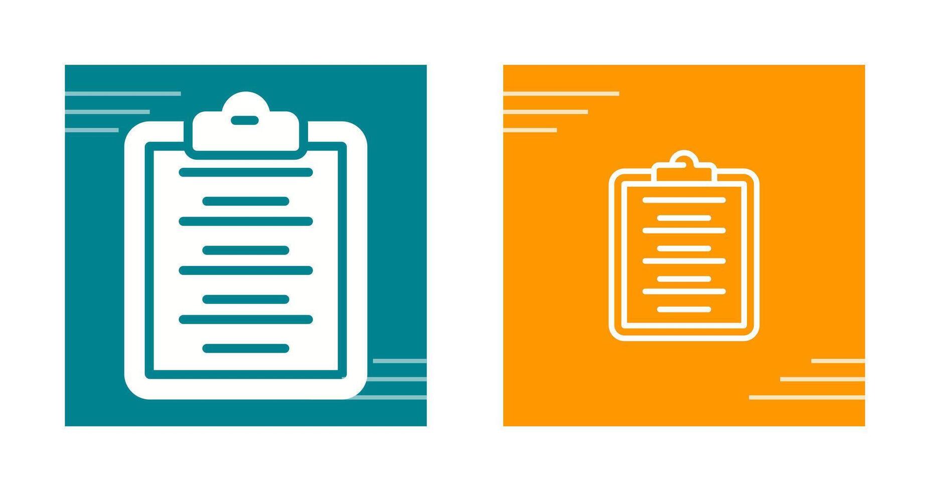 Writing Pad Vector Icon