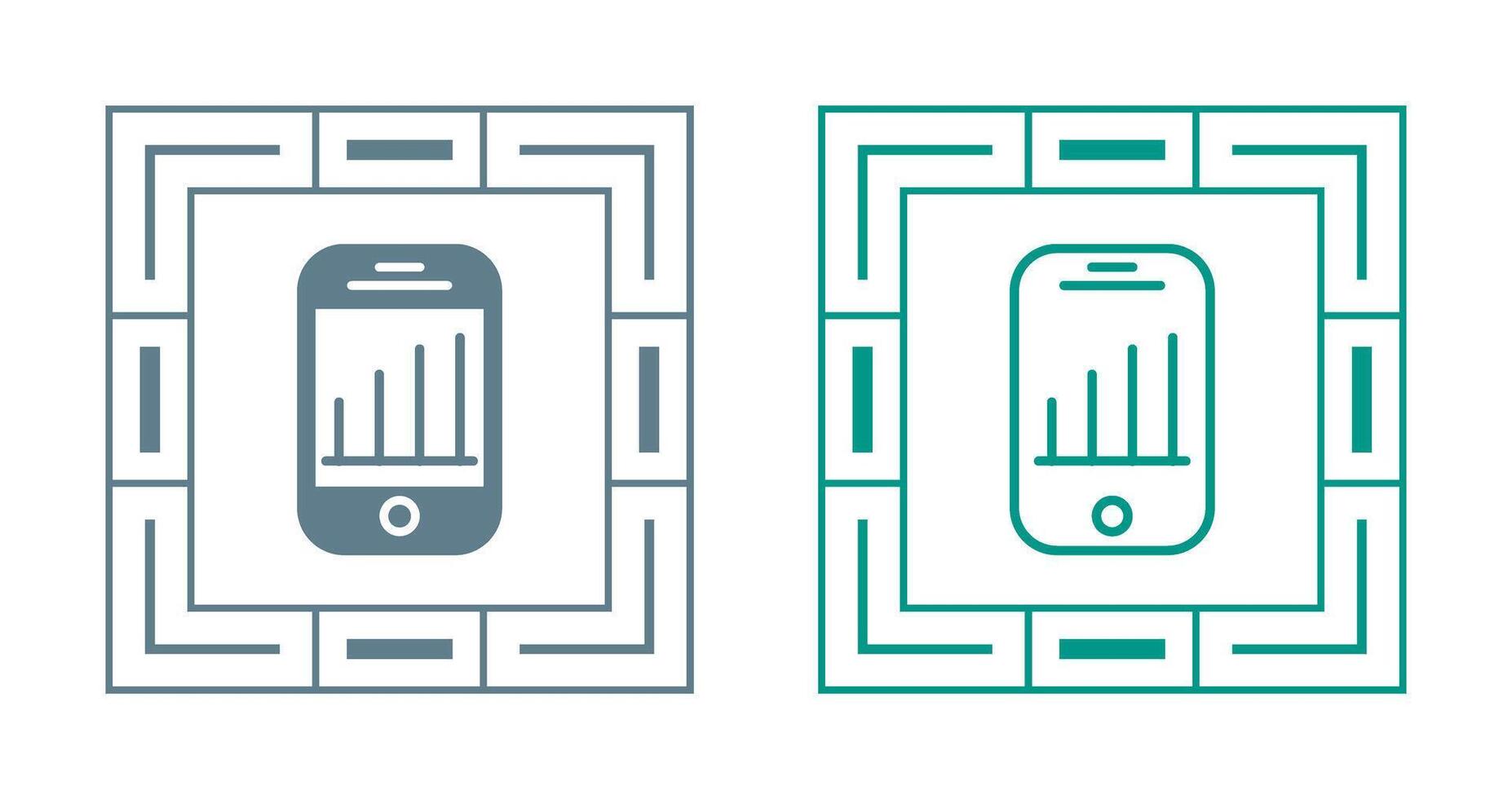 Mobile Analytics Vector Icon