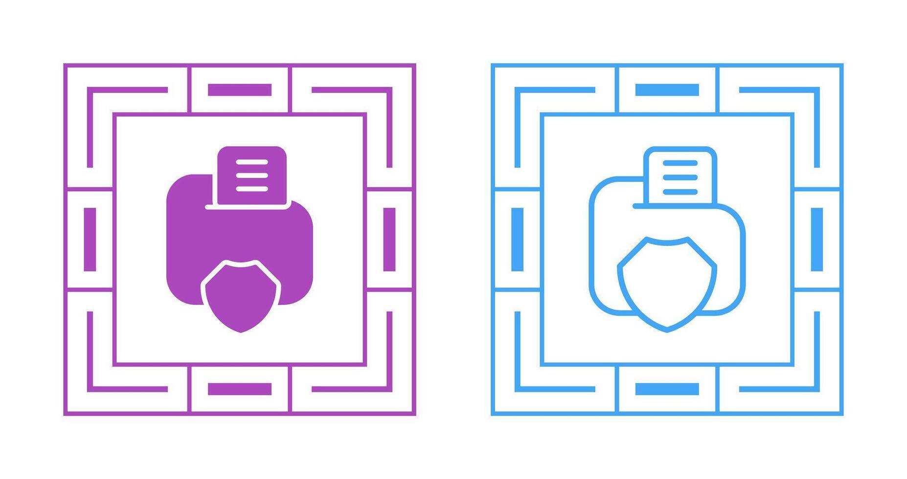 datos intimidad vector icono